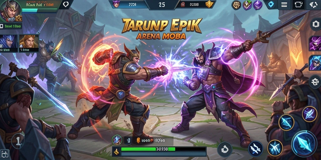 Gameplay seru dan mendebarkan di <strong>2739</strong>, menyajikan pertarungan MOBA yang intens.