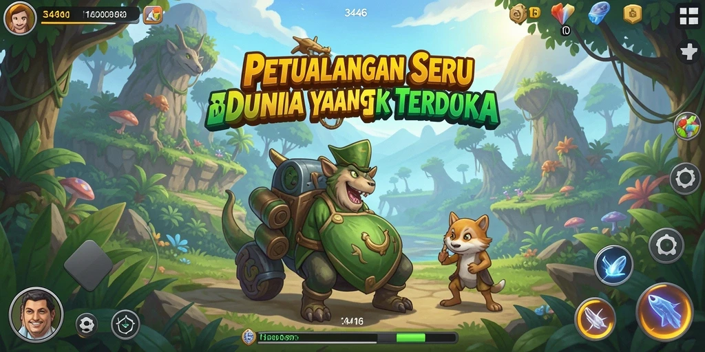 Screenshot gameplay 3446 menampilkan petualangan mendebarkan dan grafis menawan.