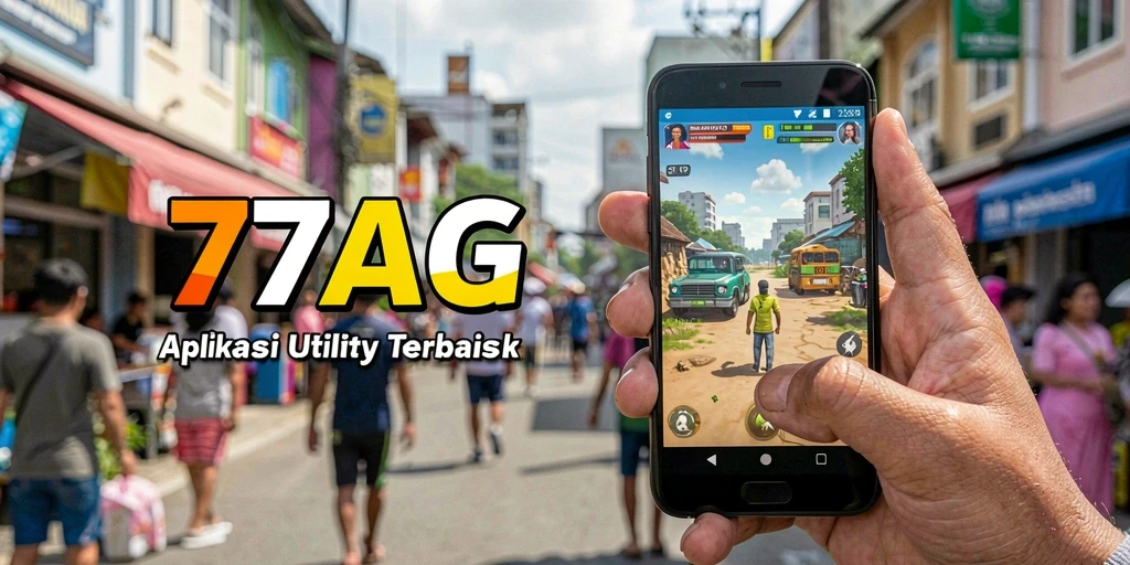 Tampilan antarmuka aplikasi 77AG yang sederhana dan fungsional.