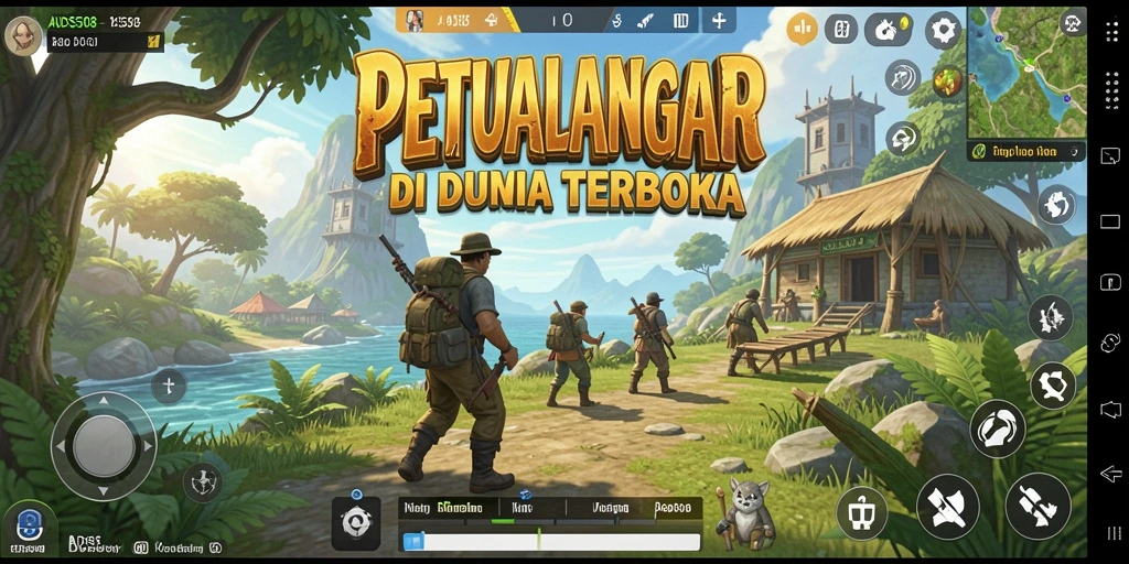 Tampilan gameplay seru dan mendalam dari ADS508 di dunia terbuka.