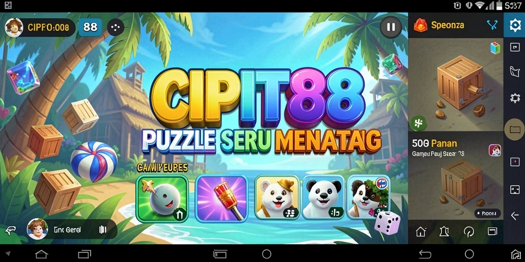 Tampilan gameplay <strong>CIPIT88</strong> yang seru dan menantang dalam permainan puzzle.