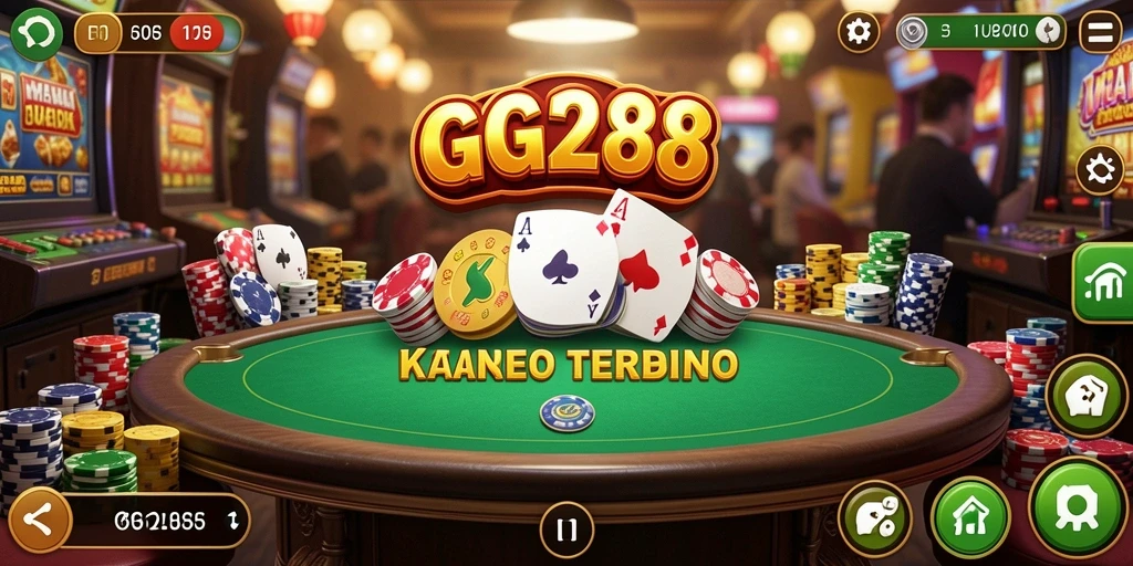 Screenshot gameplay GG288 yang menunjukkan keseruan permainan Kasino.