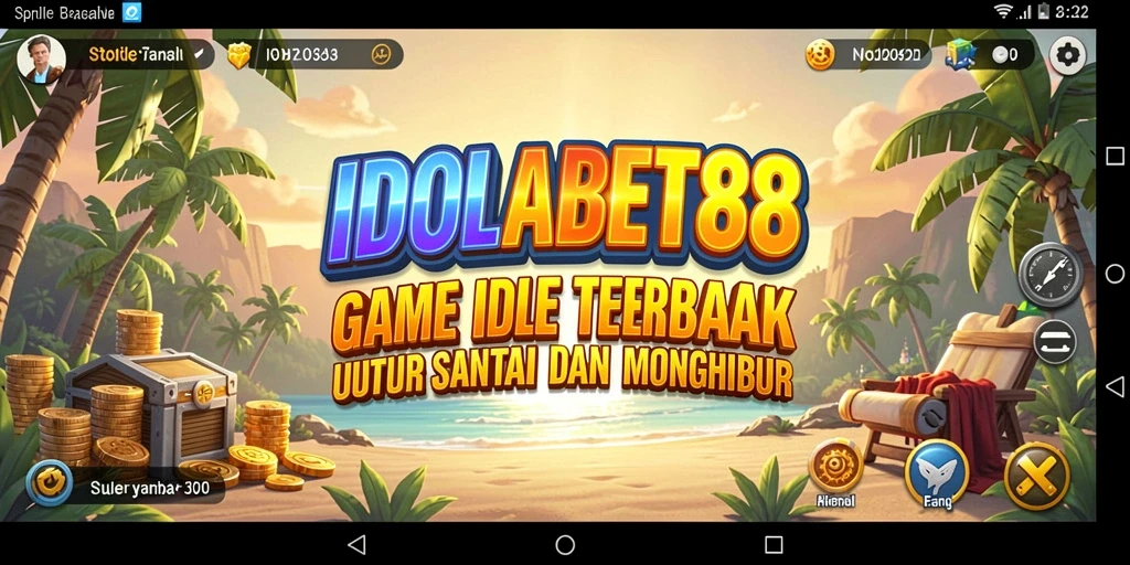 Tampilan gameplay menarik dari IDOLABET88 yang menggambarkan aktivitas idle.