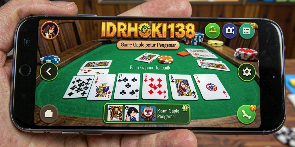 Tampilan gameplay seru IDRHOKI138 saat bermain Gaple.