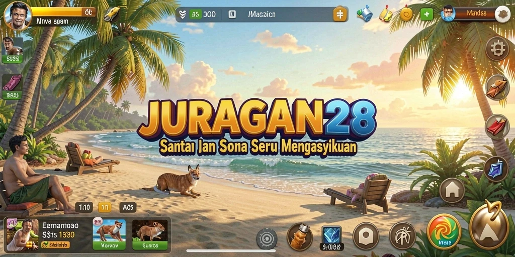 Tampilan gameplay seru dari JURAGAN28 yang memikat.