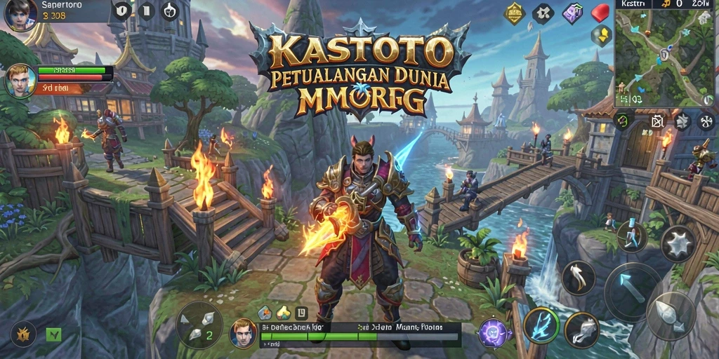 Screenshot gameplay KASTOTO menampilkan aksi seru dalam dunia MMORPG.