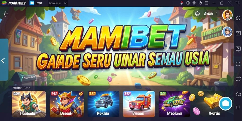 Tampilan gameplay seru dan menantang MAMIBET yang penuh warna.