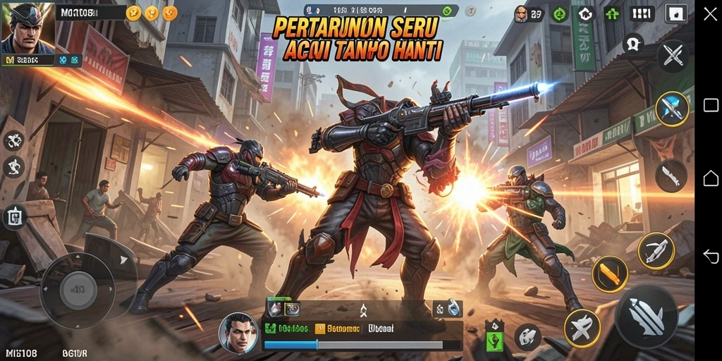 Tampilkan gameplay seru MG108 dengan pertarungan epik.