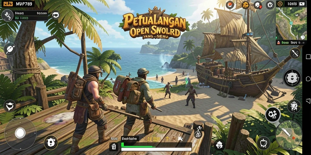 Gameplay mendebarkan di dunia Open World yang luas.