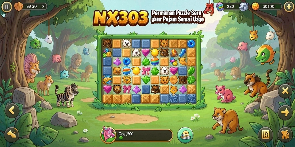 Screenshot NX303 menampilkan gameplay Puzzle yang menantang dan menarik.