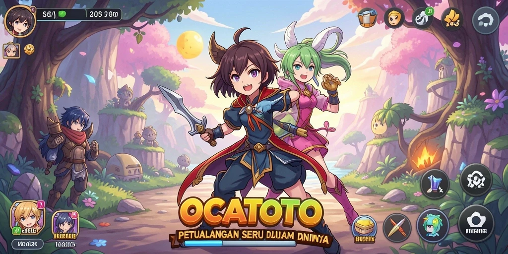 Tampilkan gameplay seru OCATOTO dalam petualangan Anime.