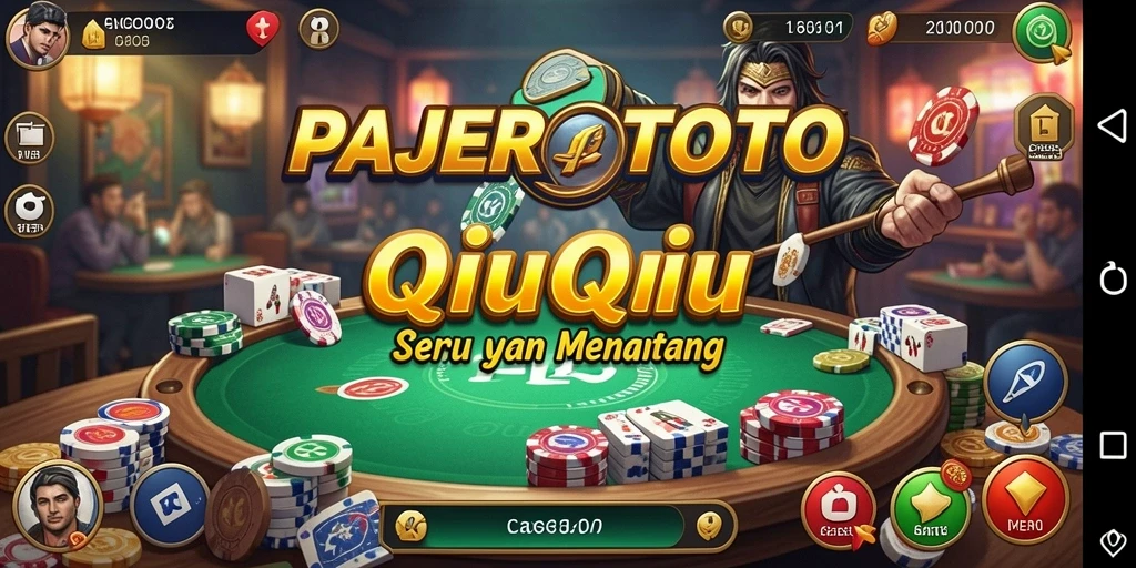 Screenshot gameplay PAJEROTOTO menampilkan suasana seru permainan QiuQiu.