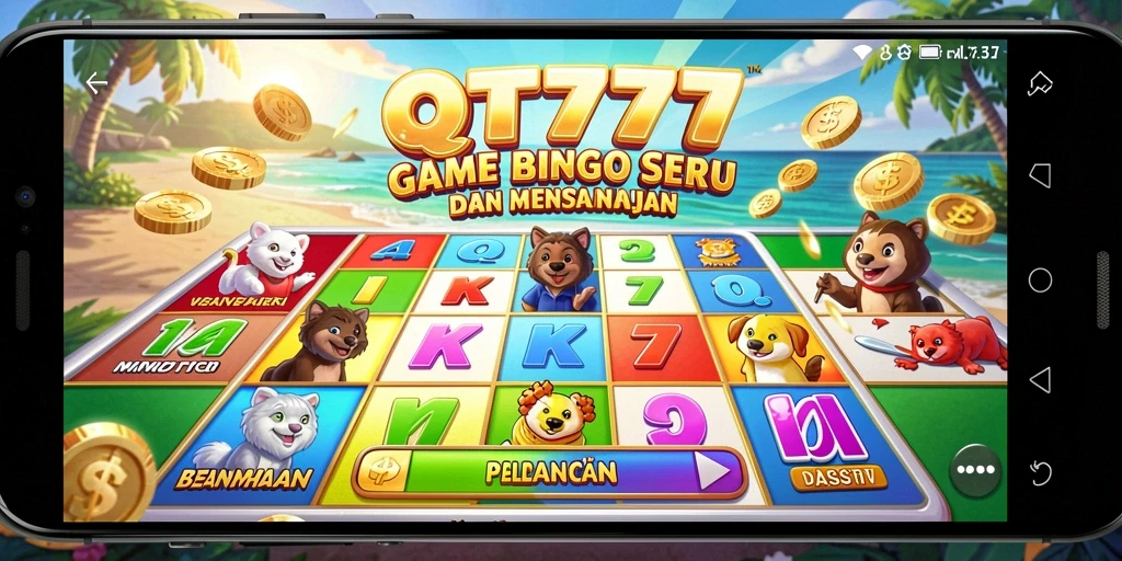 Tampilan gameplay Bingo di QT777 yang menarik dan seru.