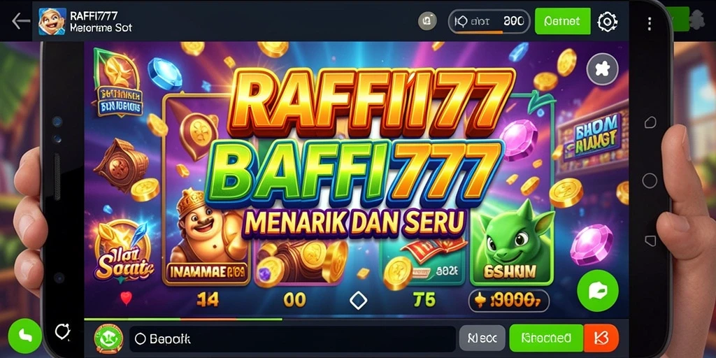 Tampilan gameplay menarik dari RAFFI777 yang memukau.
