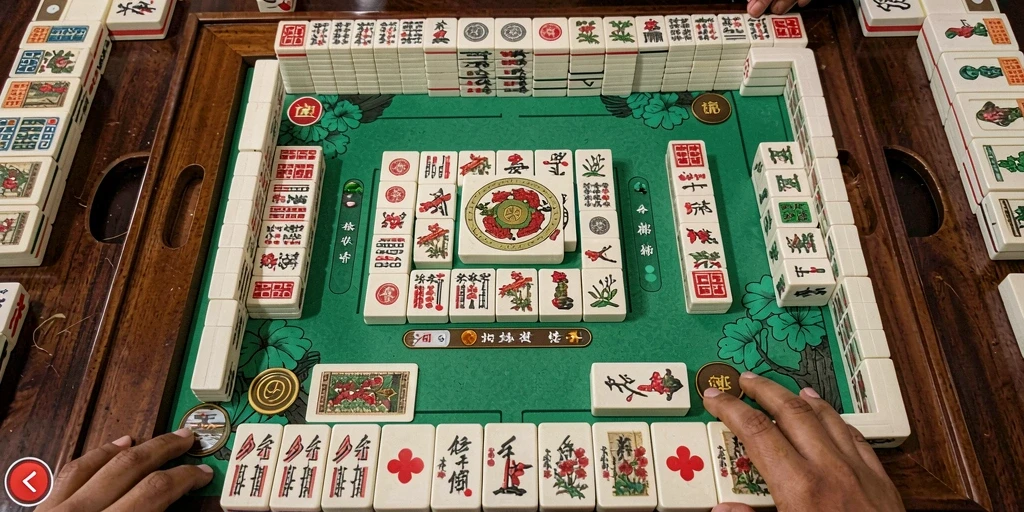Gameplay menarik RSNGAME dengan tantangan Mahjong yang seru.