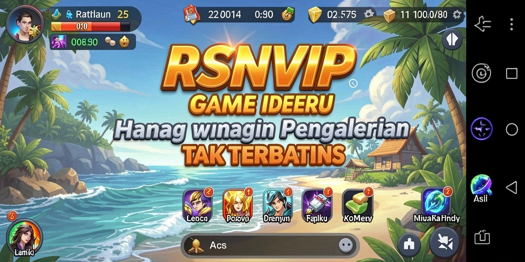 Screenshot gameplay RSNVIP menampilkan karakter dan aksi dalam permainan Idle yang menarik.