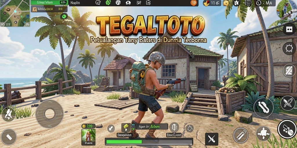Screenshot TEGALTOTO menampilkan petualangan mendebarkan di dunia terbuka.