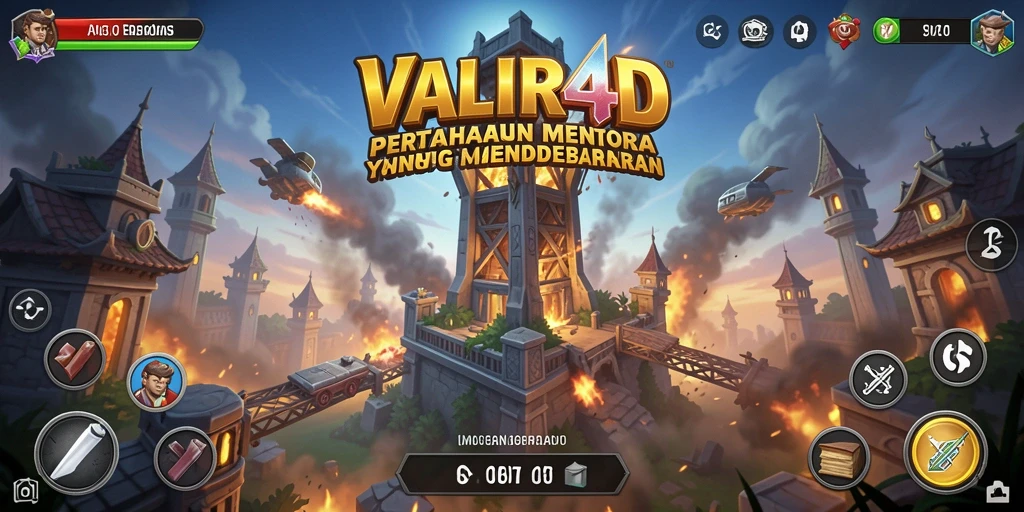 Screenshot menampilkan aksi seru dalam gameplay Tower Defense VALIR4D.