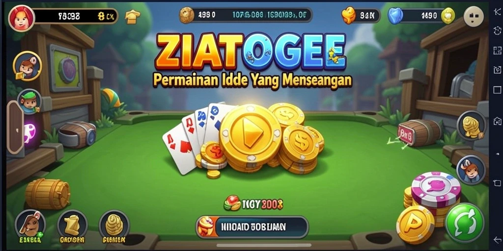 Tampilan gameplay ZIATOGEL yang menarik dan interaktif.