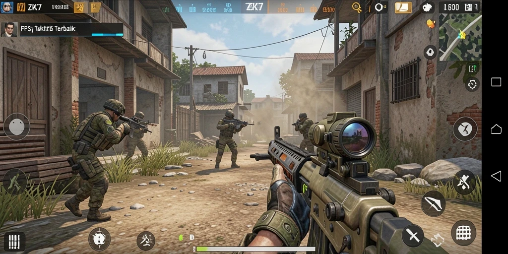 Gambar tampilan gameplay mendebarkan dari ZK7.